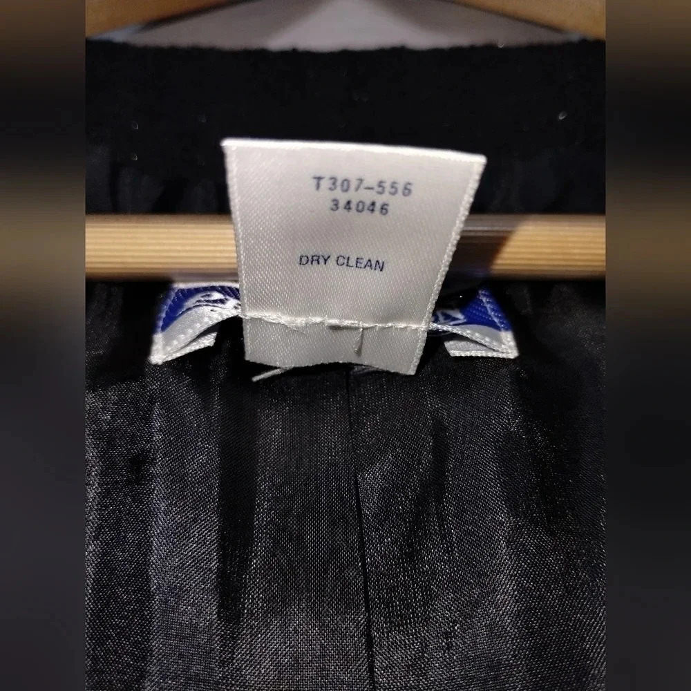 Pendleton Peacoat Jacket Black With Silver Size 1… - image 4